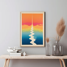 Quiet and Simple Minimalist Washed Out Poster - Serene and Understated Wall Art