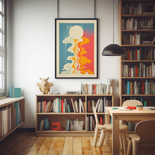 Quiet and Simple Minimalist Washed Out Poster - Serene and Understated Wall Art