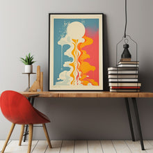 Quiet and Simple Minimalist Washed Out Poster - Serene and Understated Wall Art