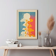 Quiet and Simple Minimalist Washed Out Poster - Serene and Understated Wall Art