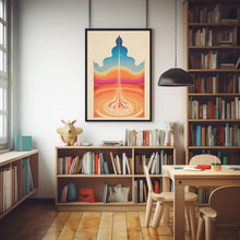 Serene Simplicity: Quiet Minimalist Washed Out Poster - Perfect for Modern, Tranquil Deco