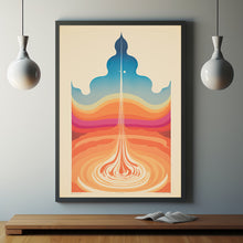 Serene Simplicity: Quiet Minimalist Washed Out Poster - Perfect for Modern, Tranquil Deco