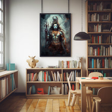 Lord Shiva and Ganesh Wall Art - Spiritual Hindu Decor, Premium Tempered Glass Printing, Large Wall Art for Home and Office