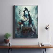 Shiva Wall Art - Elegant Hindu God Illustration, Captivating Shiva Art Print, Spiritual Hindu Artwork, Divine Shiva Poster for Home Decor