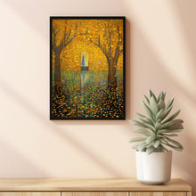 Holy Spring in the Style of Gustav Klimt Poster - Art Nouveau Inspired Sacred Spring Artwork, Mystical Water Scene for Home Decor