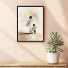 Show Me The Way, Modern Christian Art, Jesus and Little Boy Painting, Jesus and Boy Art, Jesus Painting, Jesus Poster, Christian Wall Art