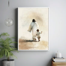 Show Me The Way, Modern Christian Art, Jesus and Little Boy Painting, Jesus and Boy Art, Jesus Painting, Jesus Poster, Christian Wall Art