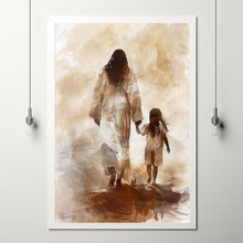Show Me The Way, Modern Christian Art, Jesus and Little Boy Painting, Jesus and Boy Art, Jesus Painting, Jesus Poster, Christian Wall Art 1