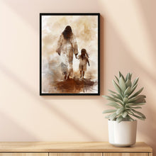 Show Me The Way, Modern Christian Art, Jesus and Little Boy Painting, Jesus and Boy Art, Jesus Painting, Jesus Poster, Christian Wall Art 1