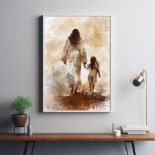 Show Me The Way, Modern Christian Art, Jesus and Little Boy Painting, Jesus and Boy Art, Jesus Painting, Jesus Poster, Christian Wall Art 1
