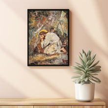 Jesus Christ Praying Holy Painting Poster God Peace Print Wall Art Gift Trendy Living Room Home Decor Framed Canvas Christian Nursery Decor 1