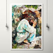 Jesus Christ Praying Holy Painting Poster God Peace Print Wall Art Gift Trendy Living Room Home Decor Framed Canvas Christian Nursery Decor 4