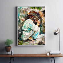 Jesus Christ Praying Holy Painting Poster God Peace Print Wall Art Gift Trendy Living Room Home Decor Framed Canvas Christian Nursery Decor 4