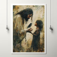 Understood and Loved, Christian Painting, Jesus and Girl, Poster Jesus Painting, Jesus with Kids, LDS Wall Art, Bible Art, Jesus Children (2)
