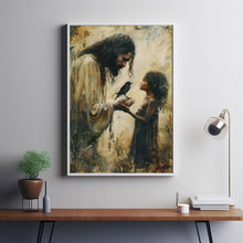 Understood and Loved, Christian Painting, Jesus and Girl, Poster Jesus Painting, Jesus with Kids, LDS Wall Art, Bible Art, Jesus Children (2)