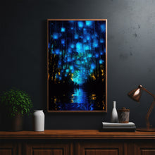 Mystical Dark Forest Poster - Enigmatic Woodland Scene Art Print for Atmospheric Home Decor