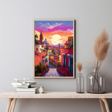 Mexico City Romantic Landscape - Enchanting Mexico Travel Poster | Ideal Wall Art and Travel Gift