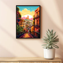 Mexico City Romantic Landscape - Enchanting Mexico Travel Poster | Ideal Wall Art and Travel Gift