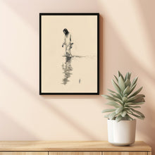 Jesus Christ Walking on Water, Christian Art, Poster Jesus Portrait, I Will Walk With Christ Poster, Jesus Oil Painting, Bible Verse Wall Art