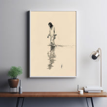 Jesus Christ Walking on Water, Christian Art, Poster Jesus Portrait, I Will Walk With Christ Poster, Jesus Oil Painting, Bible Verse Wall Art