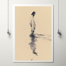 Jesus Christ Walking on Water, Christian Art, Poster Jesus Portrait, I Will Walk With Christ Poster, Jesus Oil Painting, Bible Verse Wall Art 11
