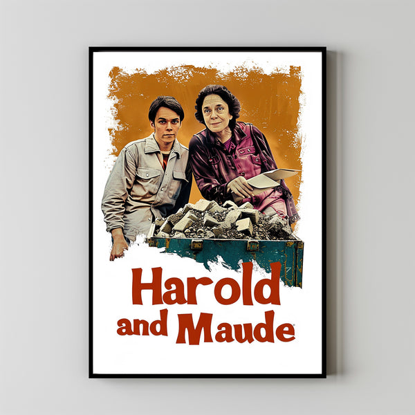 Harold and Maude - Alternative French Film Movie Print Wall Art Poster