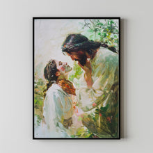 Healing Embrace, Jesus Hugging Girl, Jesus and Woman Art, Christian Painting, Modern Christian Art, Bible Verse Wall Art, Jesus Painting 8