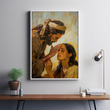 Healing Embrace, Jesus Hugging Girl, Jesus and Woman Art, Christian Painting, Modern Christian Art, Bible Verse Wall Art, Jesus Painting 9