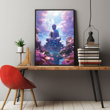 Tranquil Buddha Statue Poster - Serene Buddhist Art, Spiritual Zen Decor for Peaceful Ambiance