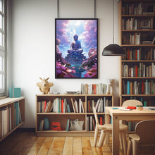 Tranquil Buddha Statue Poster - Serene Buddhist Art, Spiritual Zen Decor for Peaceful Ambiance