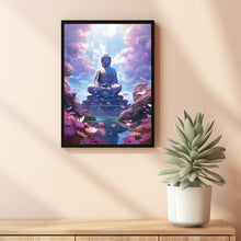 Tranquil Buddha Statue Poster - Serene Buddhist Art, Spiritual Zen Decor for Peaceful Ambiance