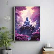 Tranquil Buddha Statue Poster - Serene Buddhist Art, Spiritual Zen Decor for Peaceful Ambiance