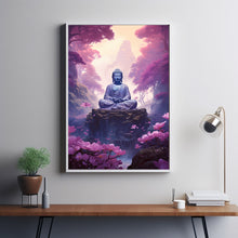 Tranquil Buddha Statue Poster - Serene Buddhist Art, Spiritual Zen Decor for Peaceful Ambiance