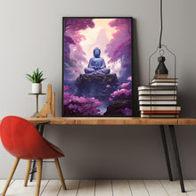 Tranquil Buddha Statue Poster - Serene Buddhist Art, Spiritual Zen Decor for Peaceful Ambiance