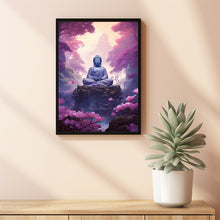 Tranquil Buddha Statue Poster - Serene Buddhist Art, Spiritual Zen Decor for Peaceful Ambiance