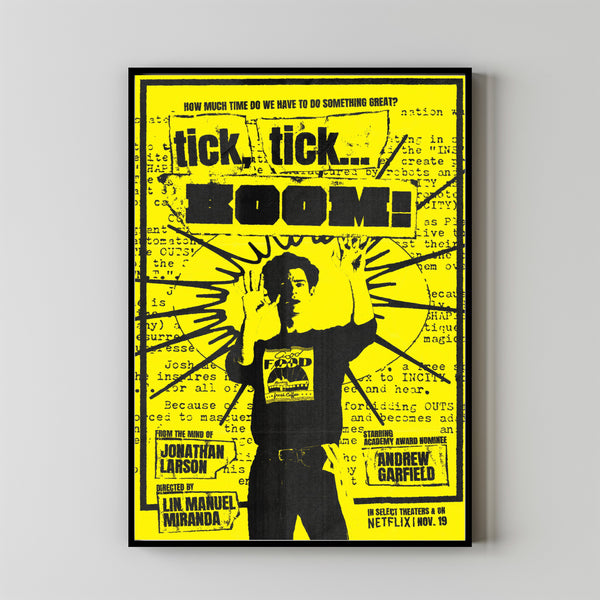 tick, tick... BOOM Movie Poster, Room Decor, Home Decor, Art Poster for Gift