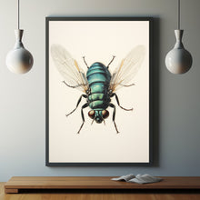 1960 Vintage Giant Tachinid Fly Print - Classic Flies Fly Illustration | Insect Diptera Entomology Art | Natural History Collectible