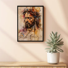 Resolute Gaze - Jesus Christ Art Print Spiritual Canvas Christian Wall Art Religious Decor Jesus Art Chruch