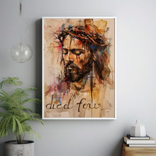 Resolute Gaze - Jesus Christ Art Print Spiritual Canvas Christian Wall Art Religious Decor Jesus Art Chruch