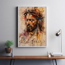 Resolute Gaze - Jesus Christ Art Print Spiritual Canvas Christian Wall Art Religious Decor Jesus Art Chruch