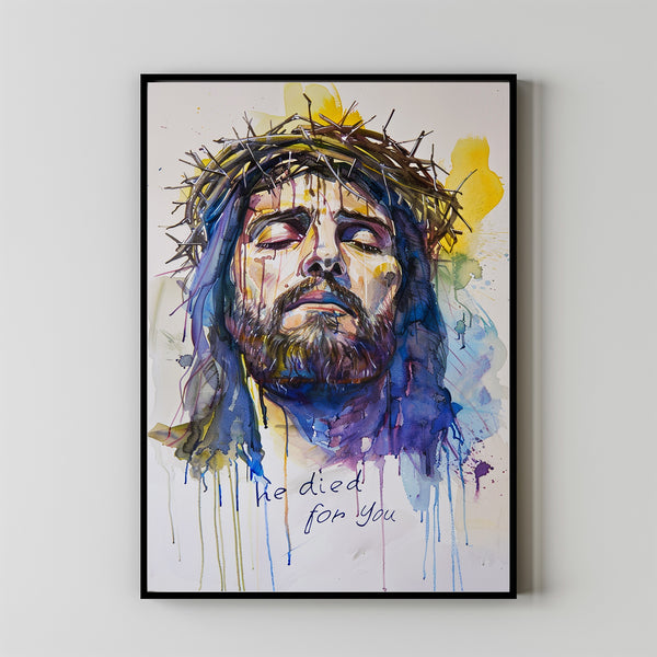 Resolute Gaze - Jesus Christ Art Print Spiritual Canvas Christian Wall Art Religious Decor Jesus Art Chruch 2